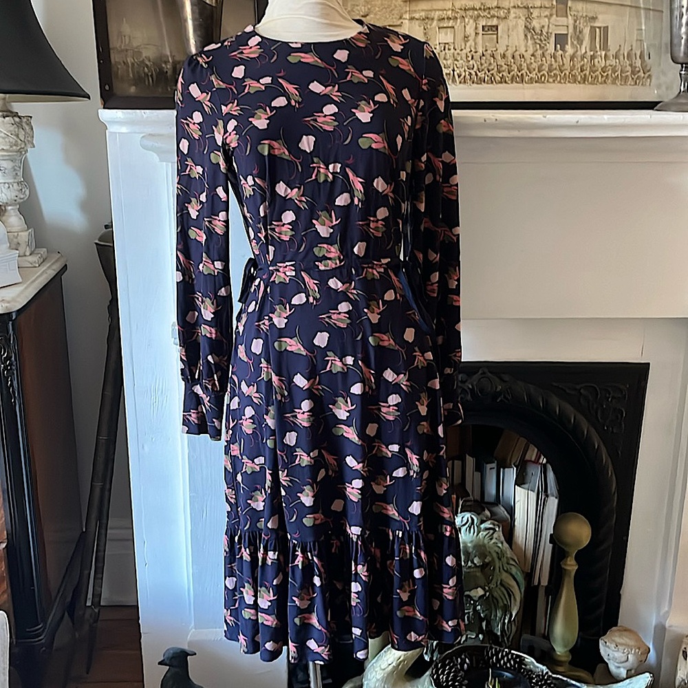 LK Bennet Dress Size 8 Yarida Silk Midi